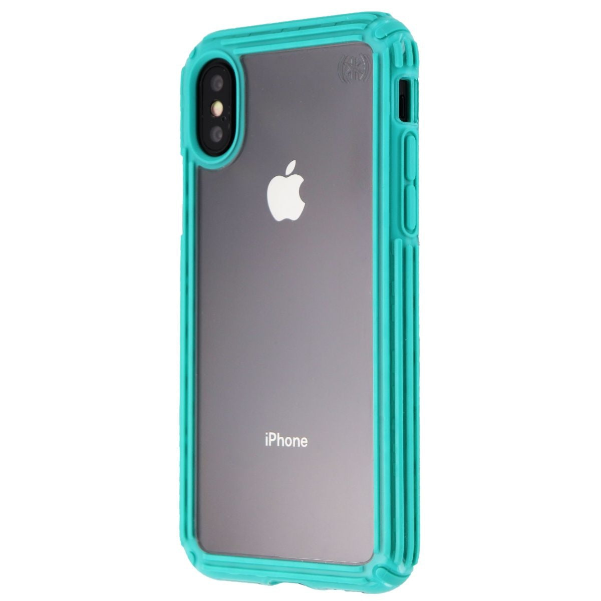 Speck Presidio V-GRIP Series Case for Apple iPhone XS / X - Clear/Caribbean Blue Cell Phone - Cases, Covers & Skins Speck - Simple Cell Bulk Wholesale Pricing - USA Seller