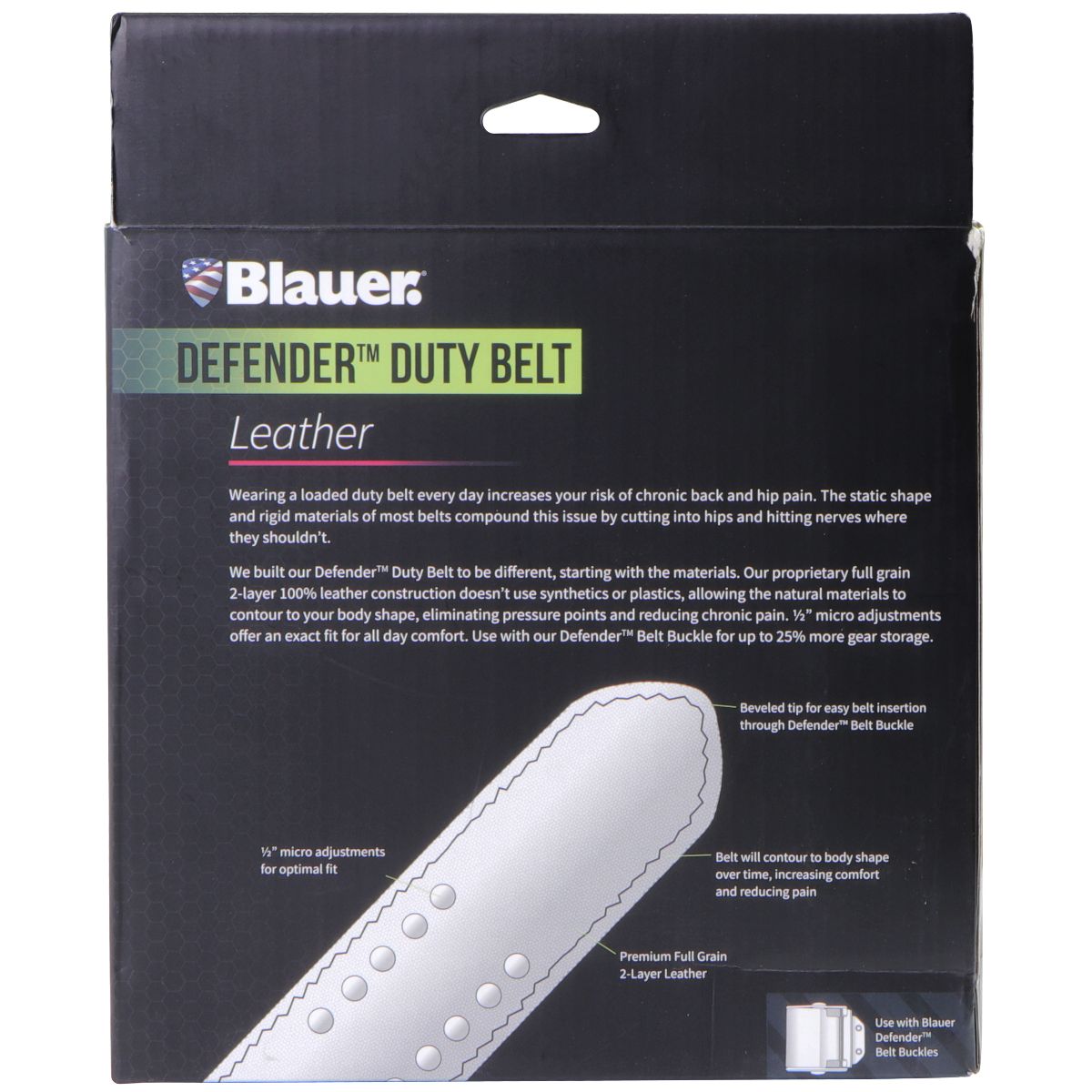 Blauer. DEFENDER Premium Leather Duty Belt & Buckle Combo (Size 38) B011/BB001 Other Sporting Goods Blauer. - Simple Cell Bulk Wholesale Pricing - USA Seller