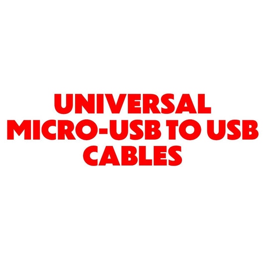 Universal Micro-USB to USB Charge Cable - Mixed Color / Length and Style Cell Phone - Cables & Adapters Unbranded    - Simple Cell Bulk Wholesale Pricing - USA Seller