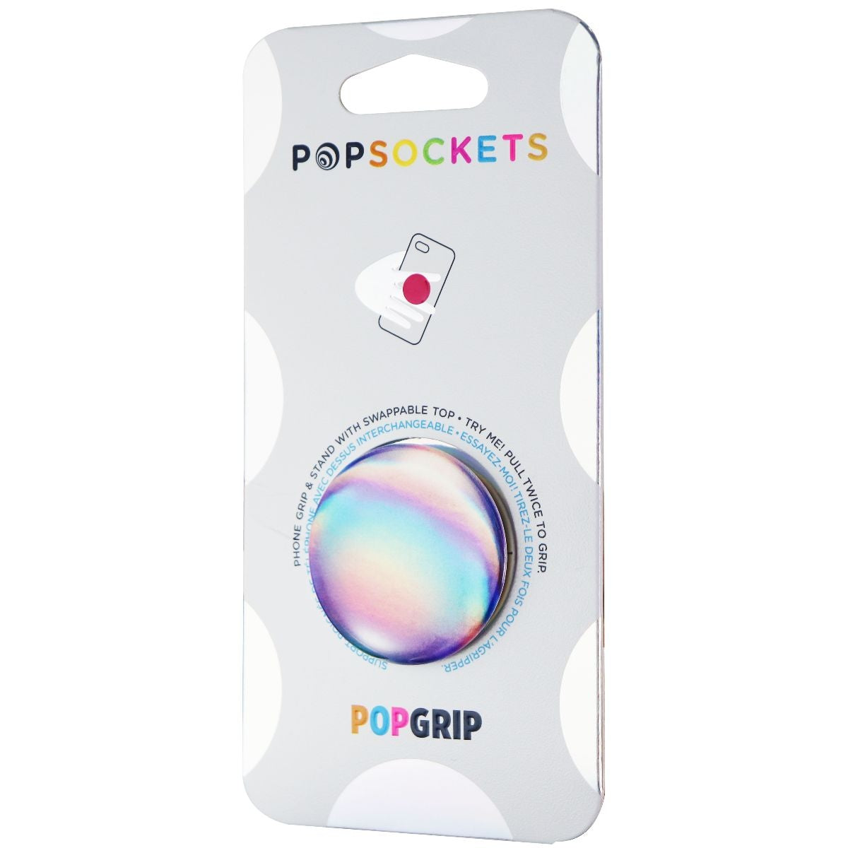 PopSockets PopGrip Swappable Grip for Phones & Tablets - Rainbow Cell Phone - Mounts & Holders PopSockets    - Simple Cell Bulk Wholesale Pricing - USA Seller