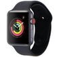 Apple Watch Series 3 Space Gray 42mm A1861 (GPS + Cellular) Black Sport Band Smart Watches Apple - Simple Cell Bulk Wholesale Pricing - USA Seller