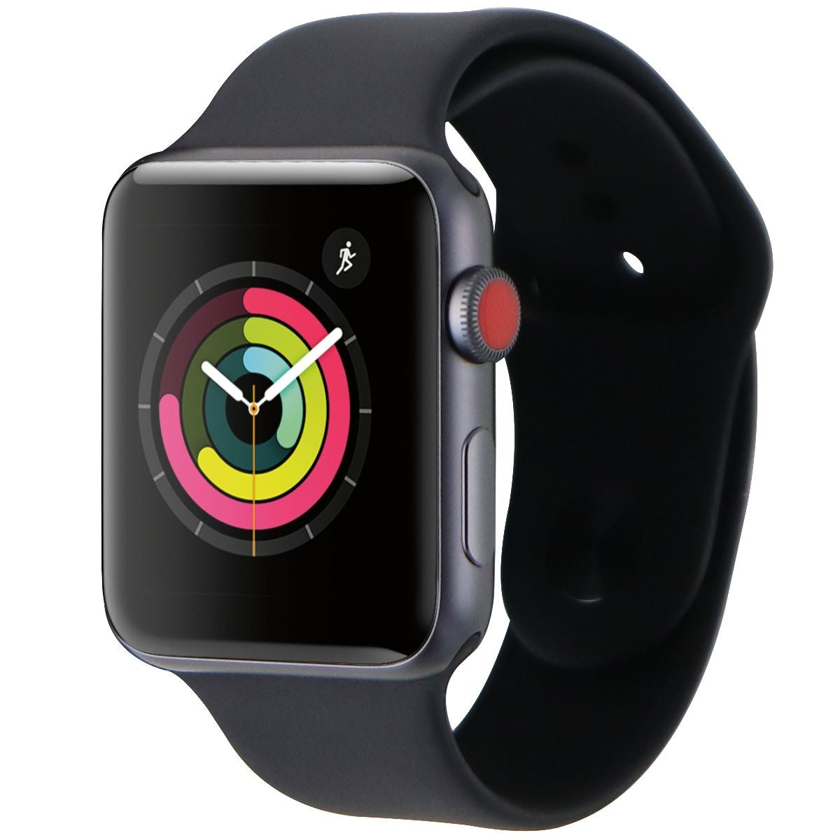 Apple Watch Series 3 Space Gray 42mm A1861 (GPS + Cellular) Black Sport Band Smart Watches Apple - Simple Cell Bulk Wholesale Pricing - USA Seller