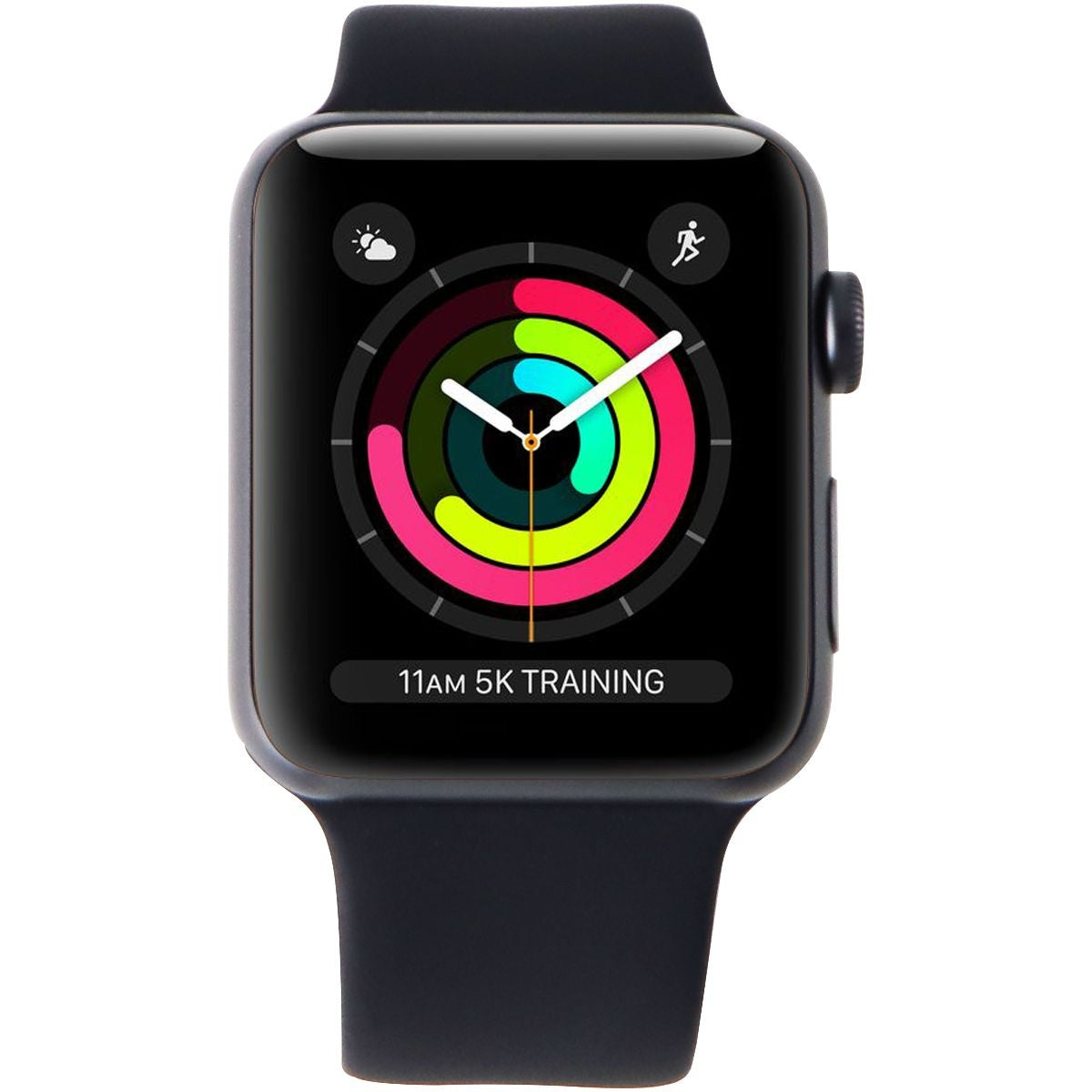 Apple Watch Series 3 Space Gray 42mm A1861 (GPS + Cellular) Black Sport Band Smart Watches Apple - Simple Cell Bulk Wholesale Pricing - USA Seller