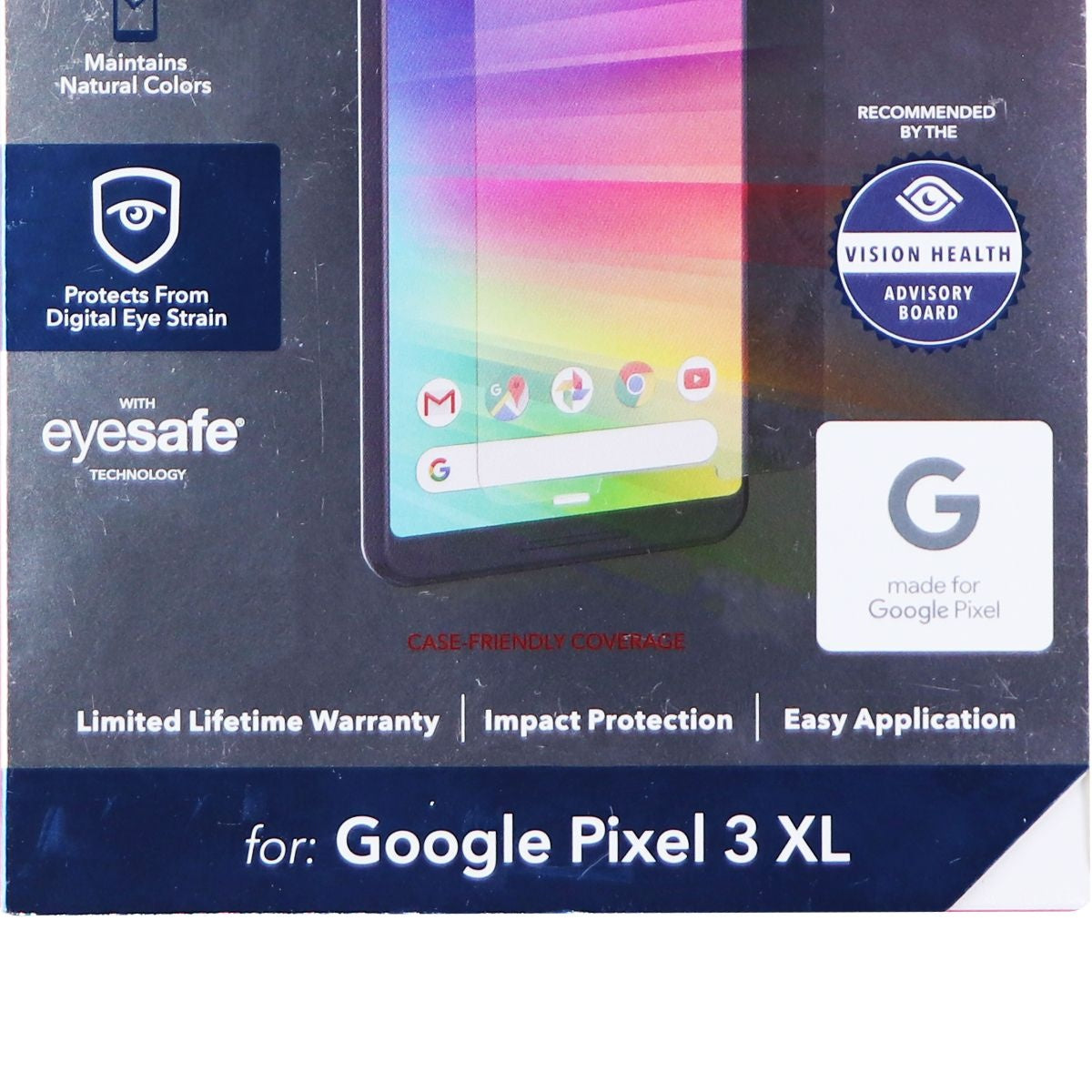ZAGG Invisible Shield Glass+ VisionGuard for Google Pixel 3 XL - Clear Cell Phone - Screen Protectors Zagg    - Simple Cell Bulk Wholesale Pricing - USA Seller