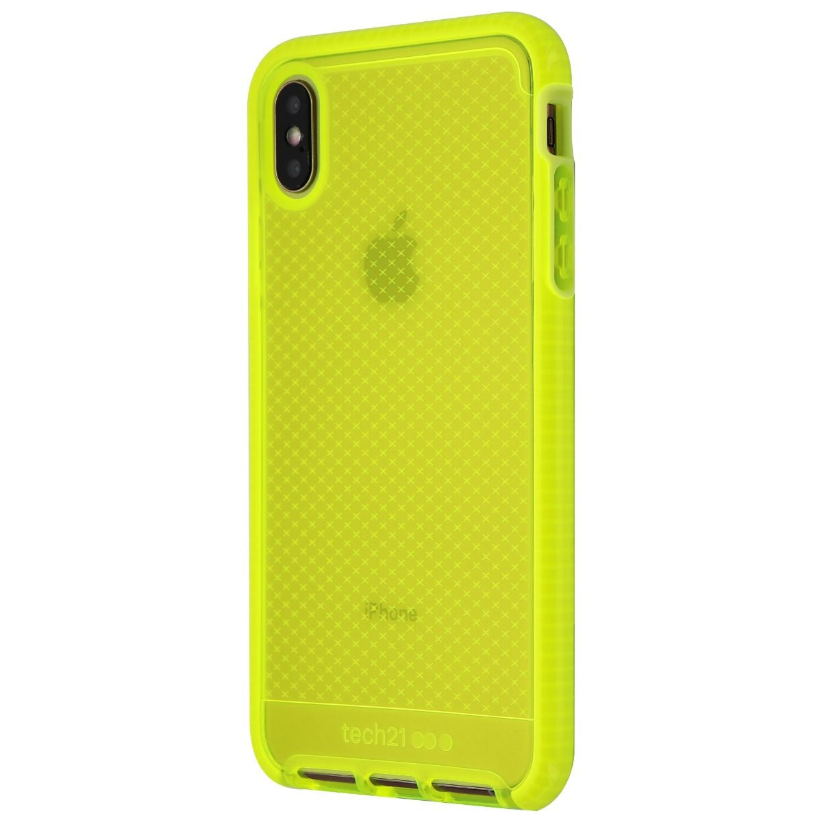 Tech21 Evo Check Series Gel Case for Apple iPhone XS Max - Neon Yellow Cell Phone - Cases, Covers & Skins Tech21 - Simple Cell Bulk Wholesale Pricing - USA Seller