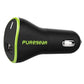 PureGear Extreme Qualcomm QuickCharge 3.0 USB Car Charger Adapter - Black/Green Cell Phone - Chargers & Cradles PureGear - Simple Cell Bulk Wholesale Pricing - USA Seller
