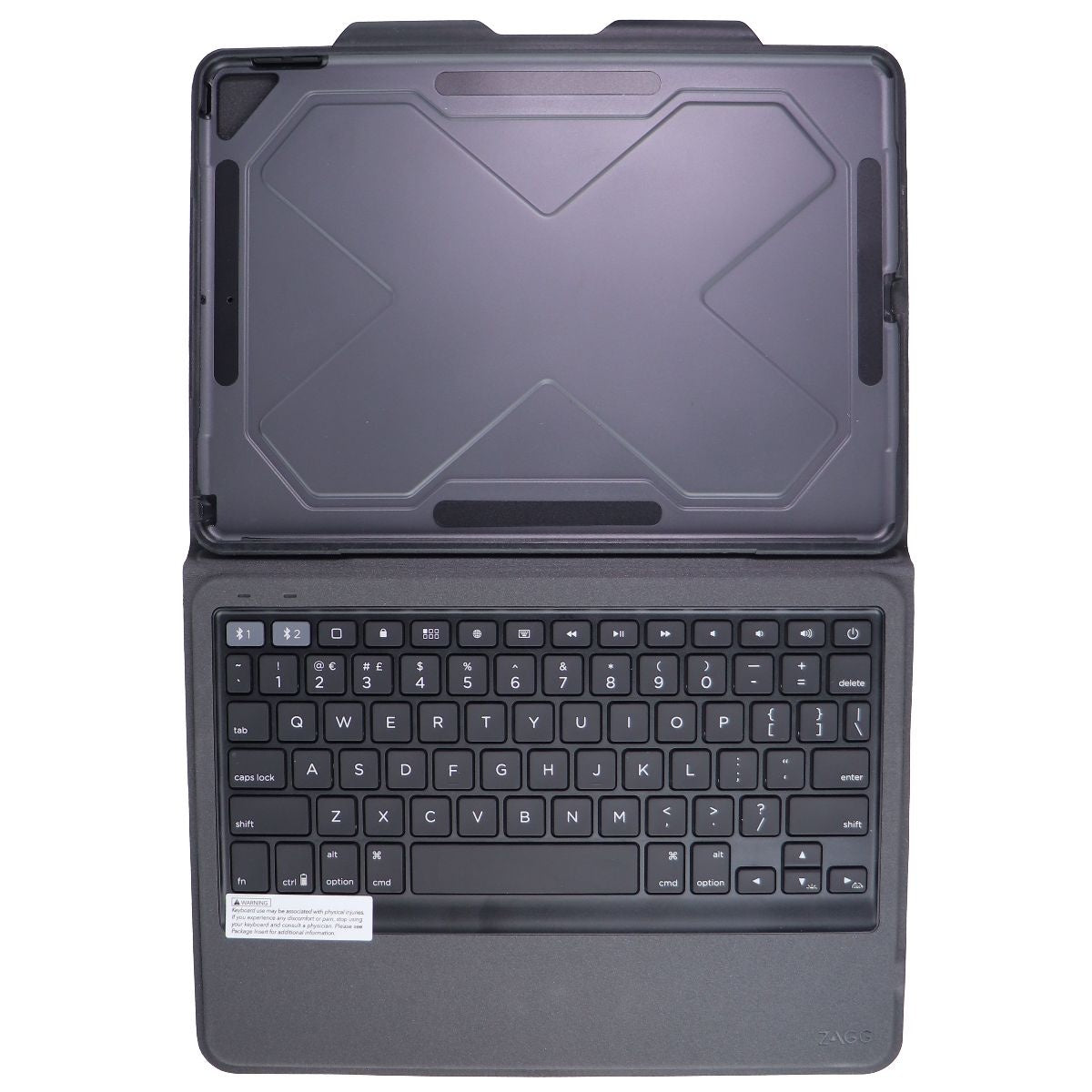 ZAGG Rugged Messenger Backlit Keyboard Case for Apple iPad Pro 10.5 - Gray/Black iPad/Tablet Accessories - Cases, Covers, Keyboard Folios Zagg    - Simple Cell Bulk Wholesale Pricing - USA Seller