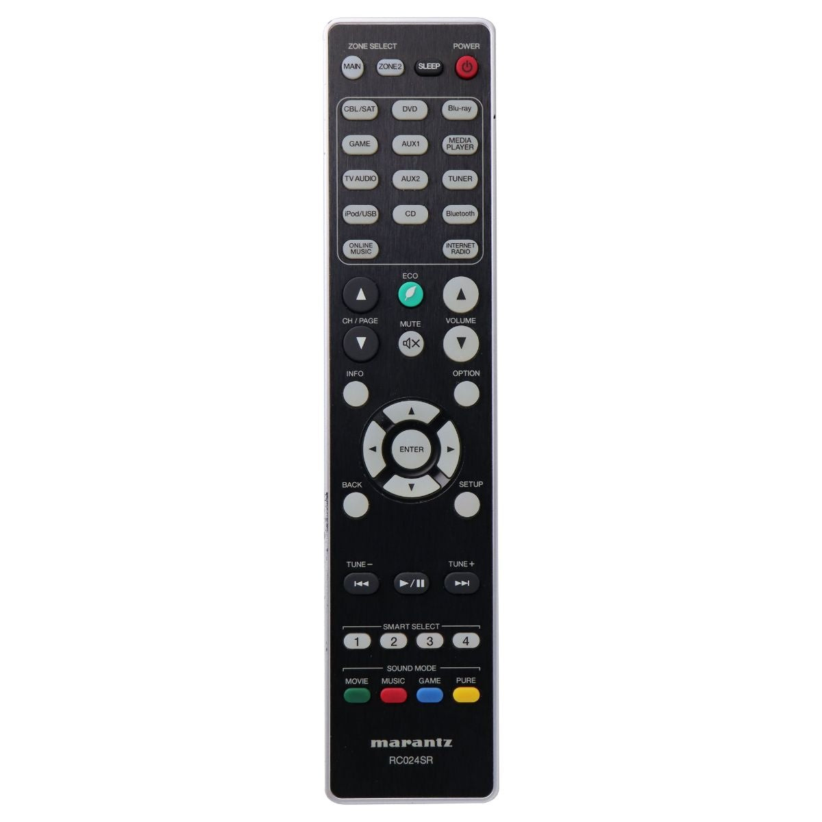Marantz Remote Control (RC024SR) for Select Marantz AV Systems - Black TV, Video & Audio Accessories - Remote Controls Marantz - Simple Cell Bulk Wholesale Pricing - USA Seller