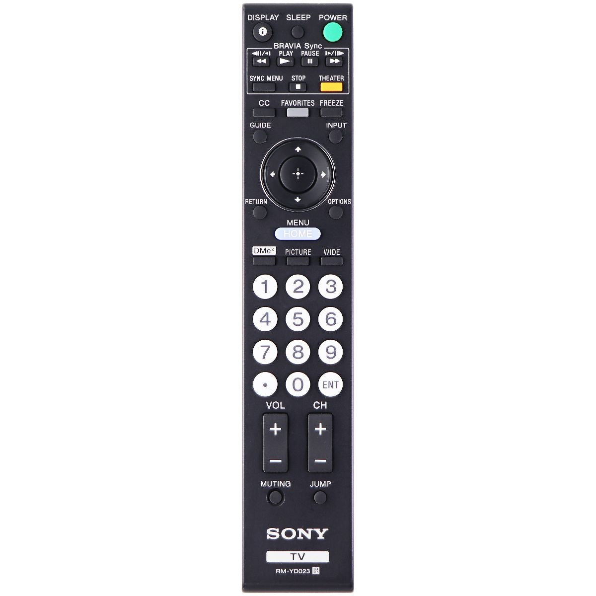 Sony Remote Control (RM-YD023) for Select Sony TVs - Black TV, Video & Audio Accessories - Remote Controls Sony - Simple Cell Bulk Wholesale Pricing - USA Seller