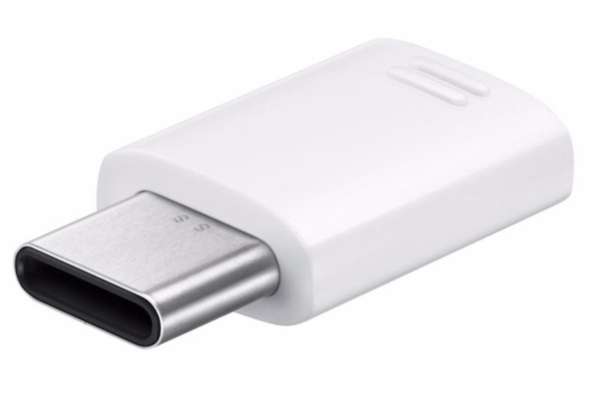 Samsung Micro-USB to USB-C (Type C) Charging Adapter - White OEM (EE-GN930) Cell Phone - Cables & Adapters Samsung    - Simple Cell Bulk Wholesale Pricing - USA Seller