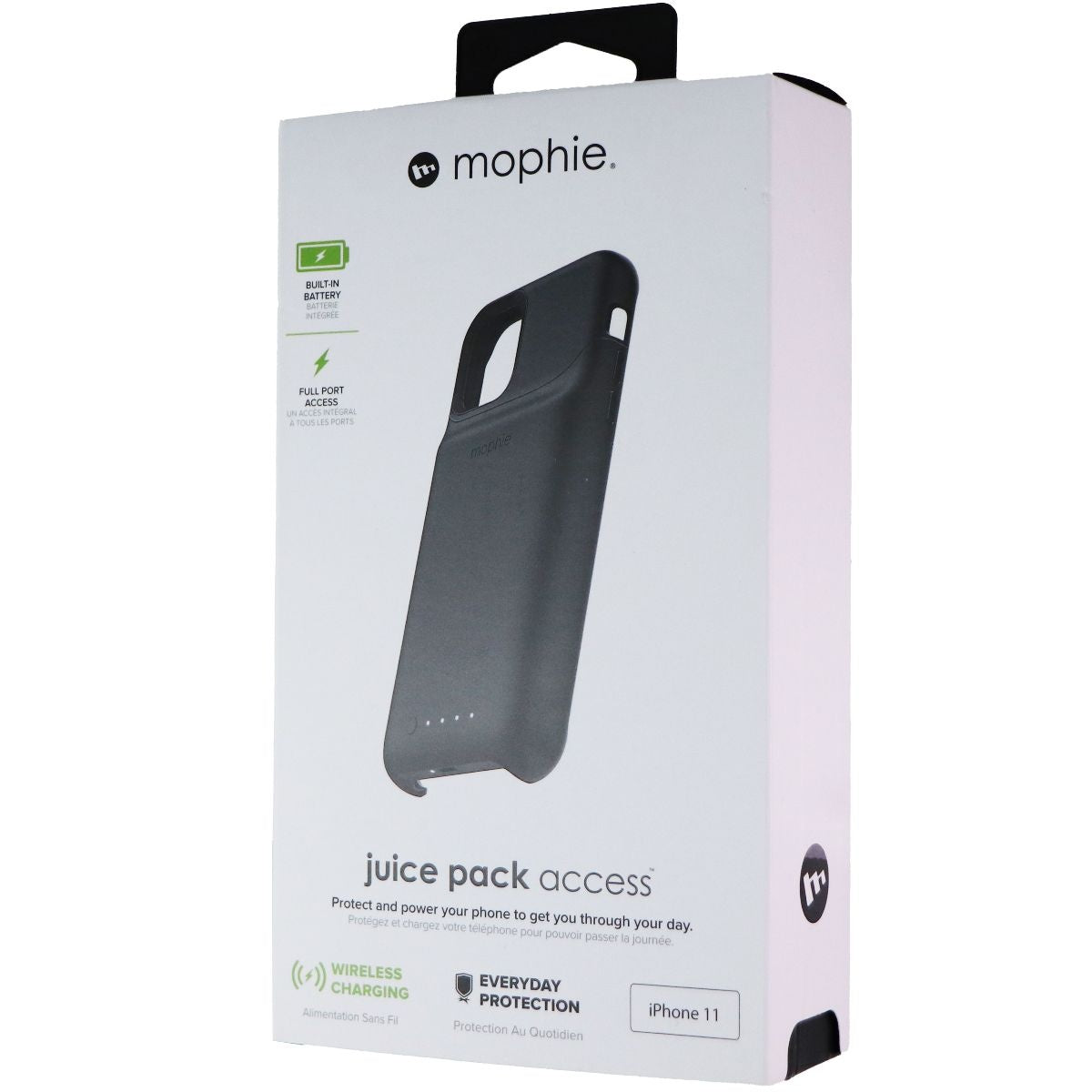 Mophie Juice Pack Access Hardshell Battery Case for Apple iPhone 11 - Black Cell Phone - Cases, Covers & Skins Mophie - Simple Cell Bulk Wholesale Pricing - USA Seller