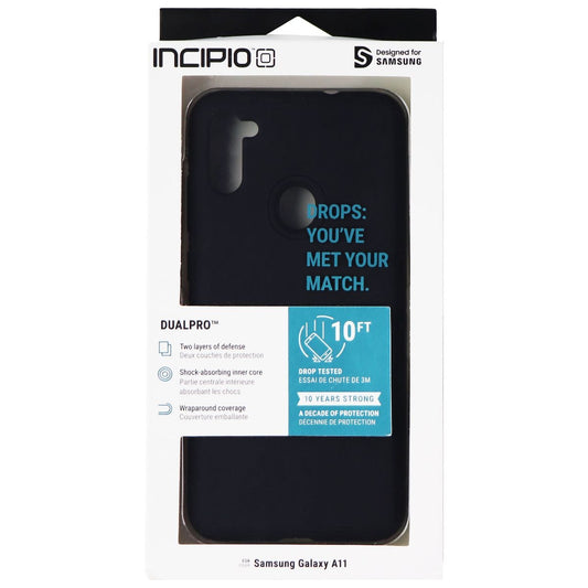 Incipio DualPro Series Dual Layer Case for Samsung Galaxy A11 - Matte Black Cell Phone - Cases, Covers & Skins Incipio - Simple Cell Bulk Wholesale Pricing - USA Seller