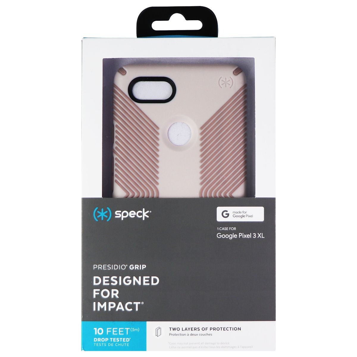 Speck Presidio Grip Case for Google Pixel 3 XL - Desert Rose Pink Cell Phone - Cases, Covers & Skins Speck - Simple Cell Bulk Wholesale Pricing - USA Seller