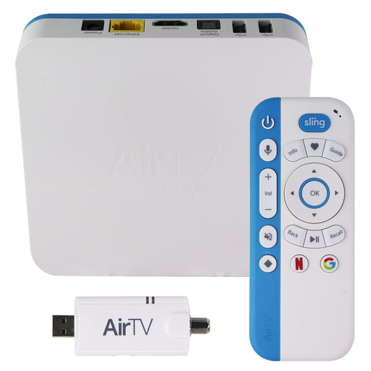 AirTV All-In-One Netflix and Sling TV Streaming Box - White/Blue Home Multimedia - Internet & Media Streamers AirTV    - Simple Cell Bulk Wholesale Pricing - USA Seller