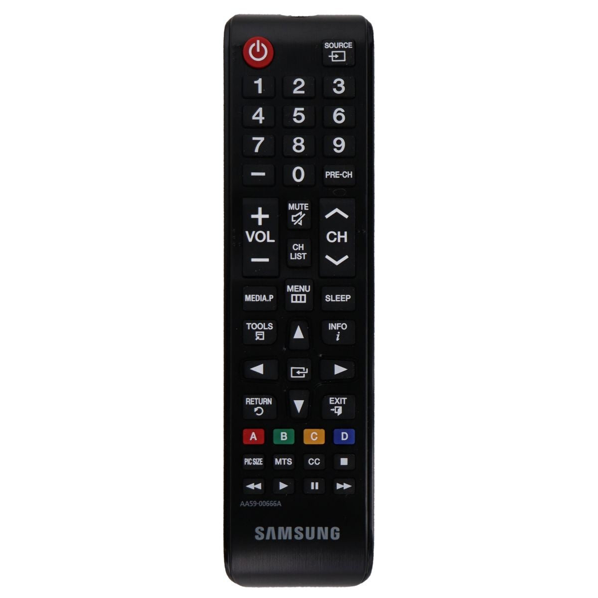 Samsung Remote Control (AA59-00666A) for Select Samsung TVs - Black TV, Video & Audio Accessories - Remote Controls Samsung    - Simple Cell Bulk Wholesale Pricing - USA Seller