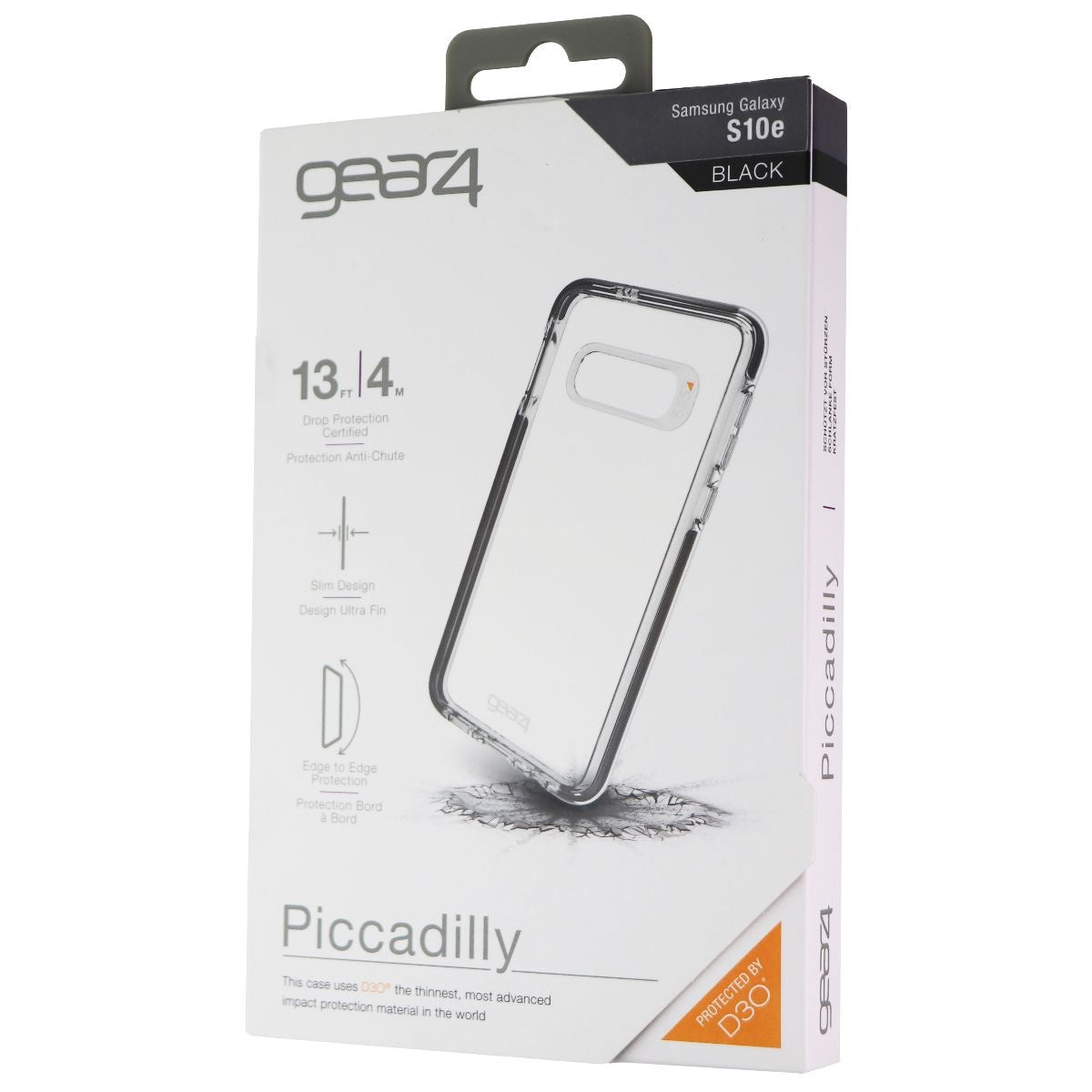 ZAGG Piccadilly Series Hybrid Case for Samsung Galaxy S10e - Clear/Black Cell Phone - Cases, Covers & Skins Zagg - Simple Cell Bulk Wholesale Pricing - USA Seller