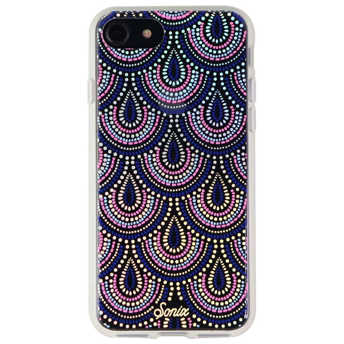 Sonix Clear Coat Series Hybrid Case for Apple iPhone 8/7 - Tinsley Pink and Blue Cell Phone - Cases, Covers & Skins Sonix - Simple Cell Bulk Wholesale Pricing - USA Seller