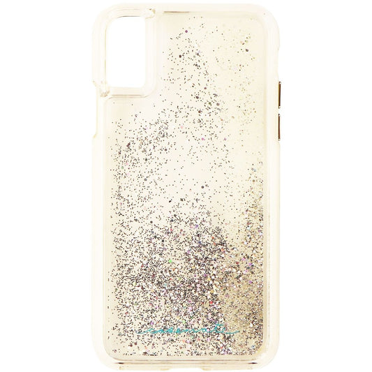 Case-Mate Waterfall Series Liquid Glitter Case for iPhone Xs & X - Clear/Silver Cell Phone - Cases, Covers & Skins Case-Mate - Simple Cell Bulk Wholesale Pricing - USA Seller