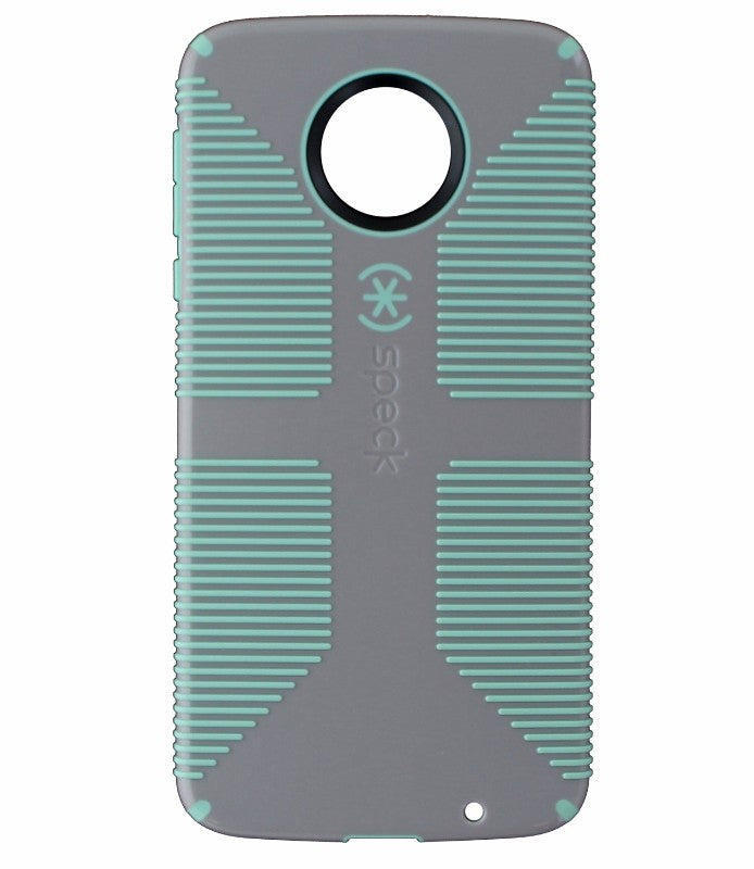 Speck CandyShell Grip Series Hardshell Case for Moto Z Droid - Gray/Light Green Cell Phone - Cases, Covers & Skins Speck - Simple Cell Bulk Wholesale Pricing - USA Seller