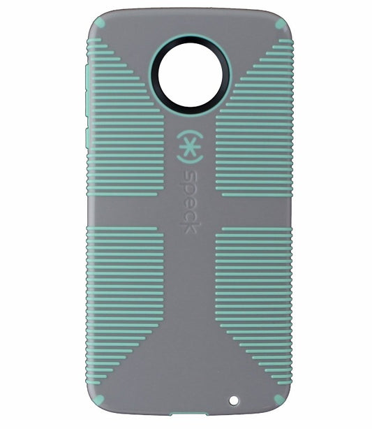Speck CandyShell Grip Series Hardshell Case for Moto Z Droid - Gray/Light Green Cell Phone - Cases, Covers & Skins Speck - Simple Cell Bulk Wholesale Pricing - USA Seller
