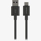Verizon (TVL12WTYPEC - M) 6Ft Charge & Sync Data Cable for USB-C Devices - Black