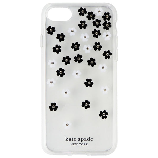 Kate Spade Flexible Hardshell Case for iPhone SE (2nd Gen) & 8/7 - Clear/Flowers Cell Phone - Cases, Covers & Skins Kate Spade    - Simple Cell Bulk Wholesale Pricing - USA Seller