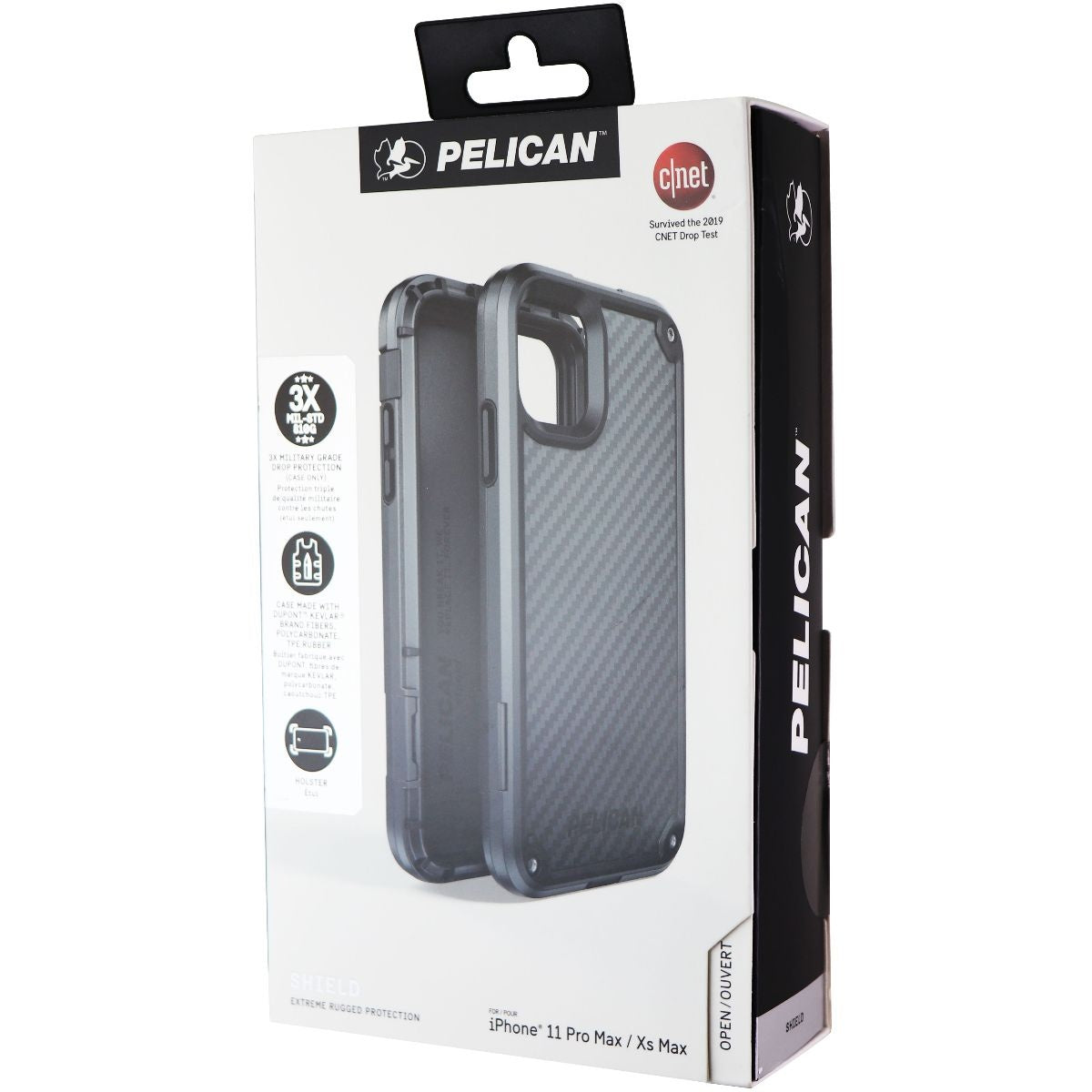 Pelican Shield Case and Holster for Apple iPhone 11 Pro Max / Xs Max - Black Cell Phone - Cases, Covers & Skins Pelican - Simple Cell Bulk Wholesale Pricing - USA Seller