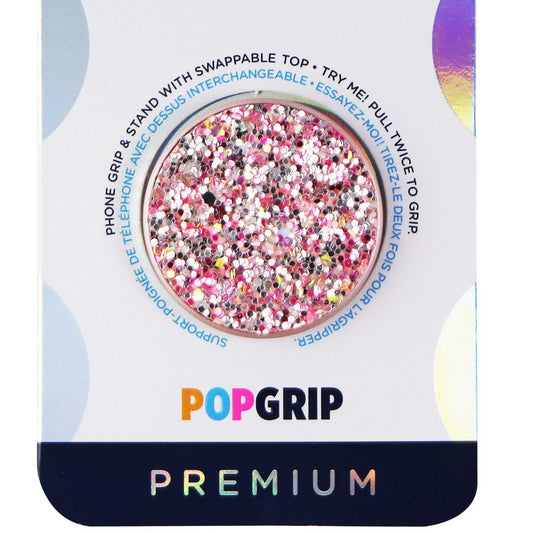 PopSockets PopGrip with Swappable Top for Phones/Tablets - Sparkle Rosebud Pink Cell Phone - Mounts & Holders PopSockets    - Simple Cell Bulk Wholesale Pricing - USA Seller