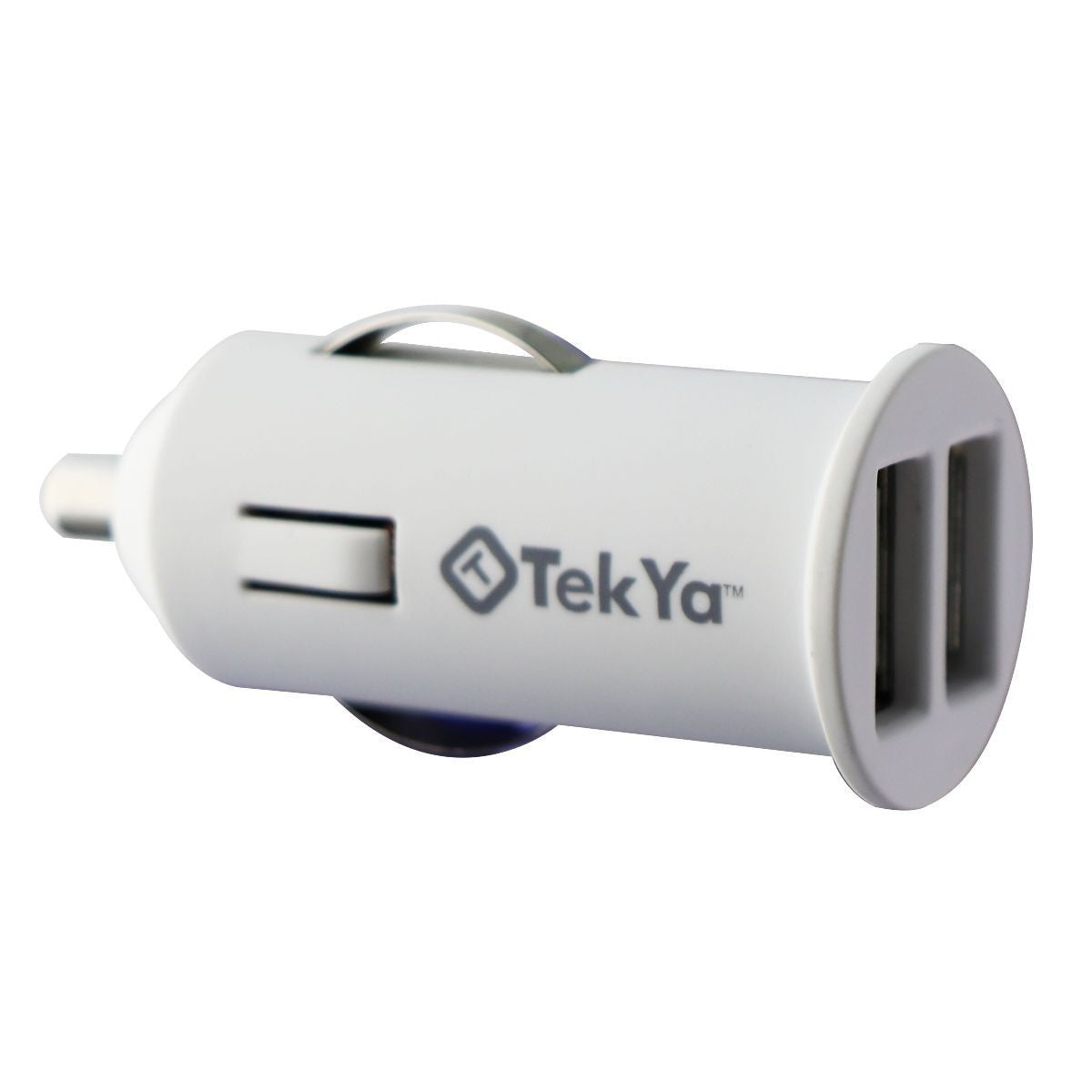 TekYa Universal Dual USB Car Charger (UNICLAP12947) - White Cell Phone - Chargers & Cradles TekYa - Simple Cell Bulk Wholesale Pricing - USA Seller