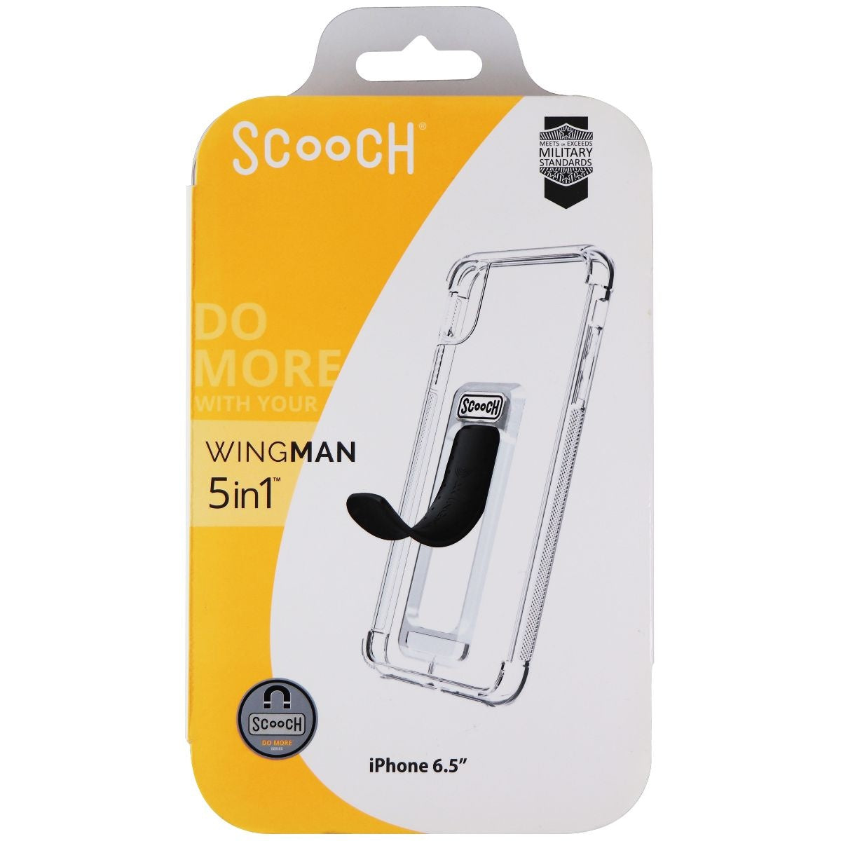 Scooch Wingman 5 in 1 Kickstand Hardshell Case for Apple iPhone Xs Max - Clear Cell Phone - Cases, Covers & Skins Scooch - Simple Cell Bulk Wholesale Pricing - USA Seller