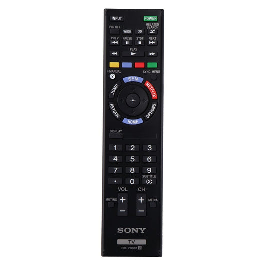 Sony Remote Control (RM-YD087) for Select Sony TVs - Black TV, Video & Audio Accessories - Remote Controls Sony - Simple Cell Bulk Wholesale Pricing - USA Seller