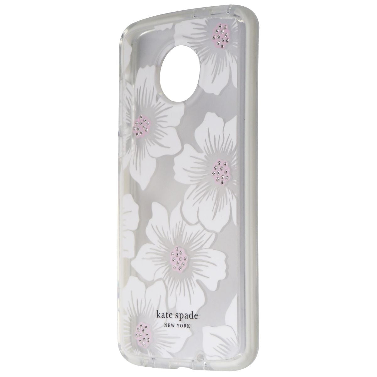Kate Spade New York Defensive Hardshell Case for Moto Z4 - Hollyhock Floral Cell Phone - Cases, Covers & Skins Kate Spade - Simple Cell Bulk Wholesale Pricing - USA Seller