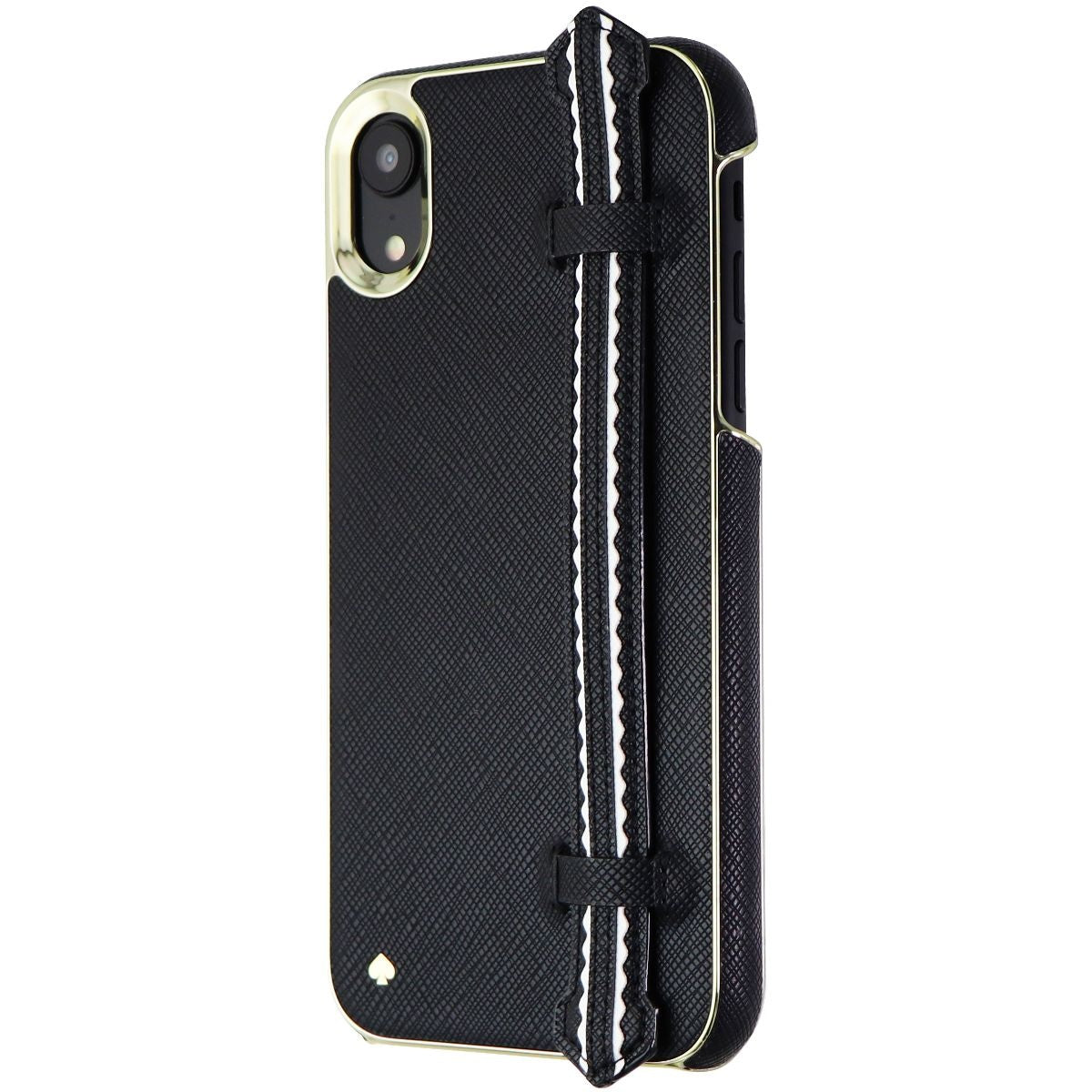 Kate spade Wrap Strap Case for Apple iPhone XR - Black Saffiano/Gold Saffiano Cell Phone - Cases, Covers & Skins Kate Spade - Simple Cell Bulk Wholesale Pricing - USA Seller