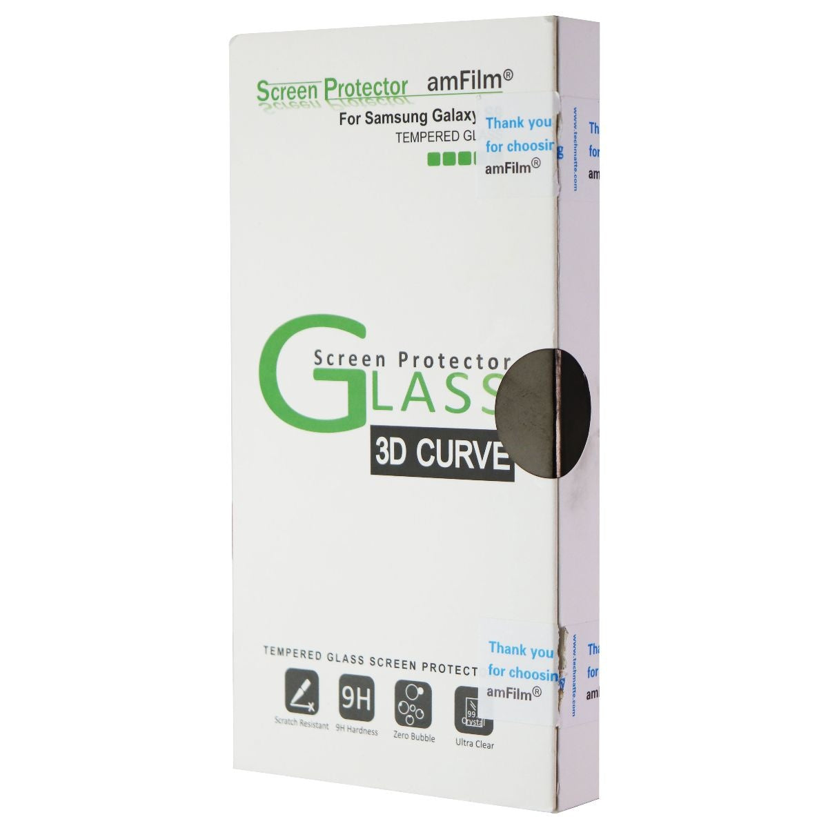 amFilm Glass Screen Protector for Samsung Galaxy S9, 3D Curved Tempered Glass. Cell Phone - Screen Protectors amFilm - Simple Cell Bulk Wholesale Pricing - USA Seller