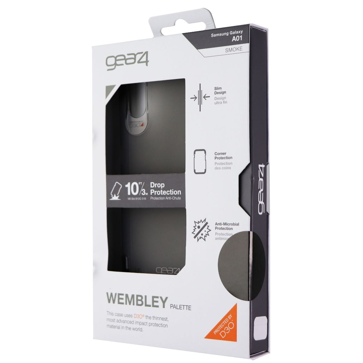 ZAGG Wembley Palette Series Gel Case for Samsung Galaxy A01 - Smoke Black Cell Phone - Cases, Covers & Skins Zagg - Simple Cell Bulk Wholesale Pricing - USA Seller