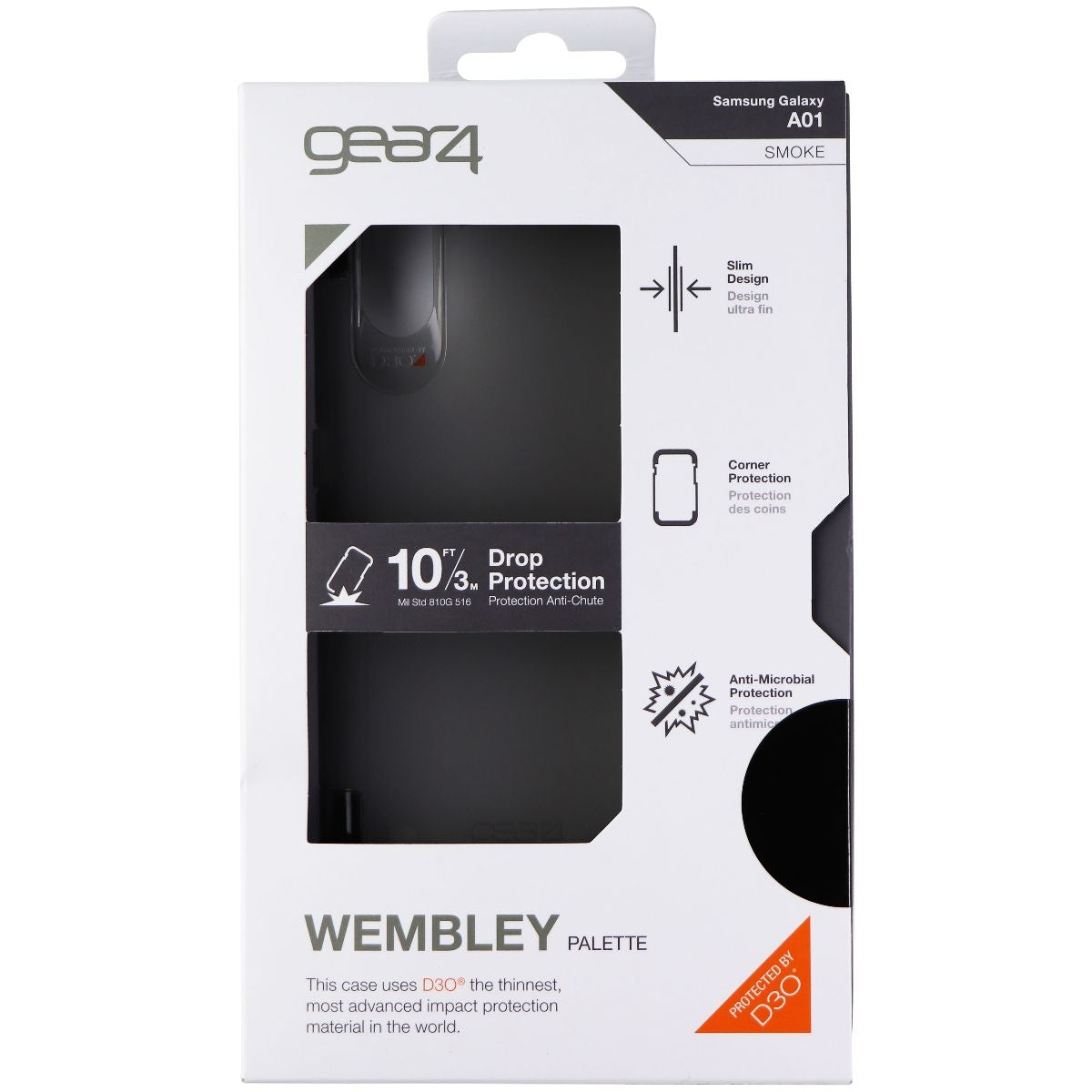 ZAGG Wembley Palette Series Gel Case for Samsung Galaxy A01 - Smoke Black Cell Phone - Cases, Covers & Skins Zagg - Simple Cell Bulk Wholesale Pricing - USA Seller