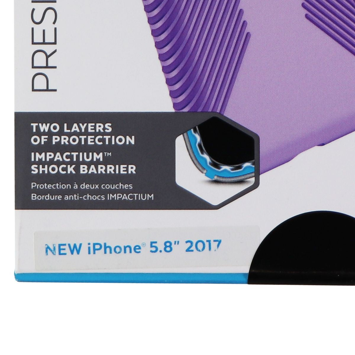 Speck Presidio Grip Hard Case for iPhone Xs/X - Aster Purple/Heliotrope Purple Cell Phone - Cases, Covers & Skins Speck    - Simple Cell Bulk Wholesale Pricing - USA Seller