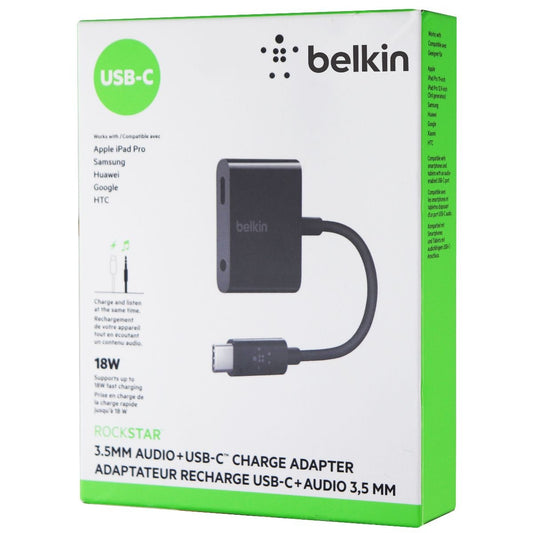 Belkin (F7U080BTBLK)  3.5mm Audio Adapter for USB-C Devices - Black Cell Phone - Cables & Adapters Belkin    - Simple Cell Bulk Wholesale Pricing - USA Seller