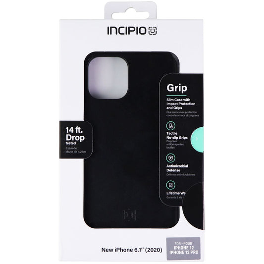 Incipio Grip Protective Case for Apple iPhone 12 Pro / iPhone 12 - Black Cell Phone - Cases, Covers & Skins Incipio    - Simple Cell Bulk Wholesale Pricing - USA Seller