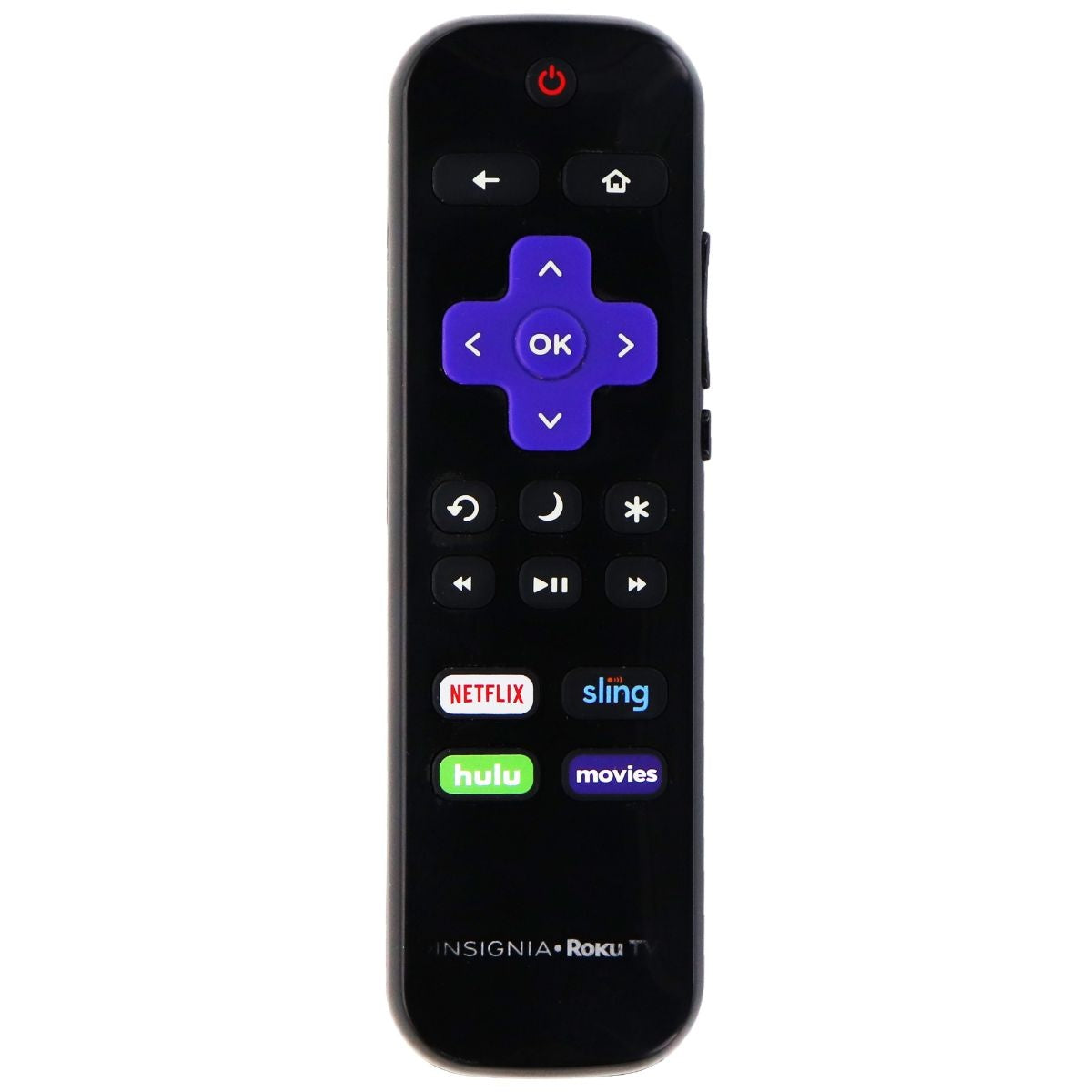 Insignia Remote Control (NS-RCRUS-19) Netflix/Sling/Hulu/Movies Buttons - Black TV, Video & Audio Accessories - Remote Controls Insignia - Simple Cell Bulk Wholesale Pricing - USA Seller