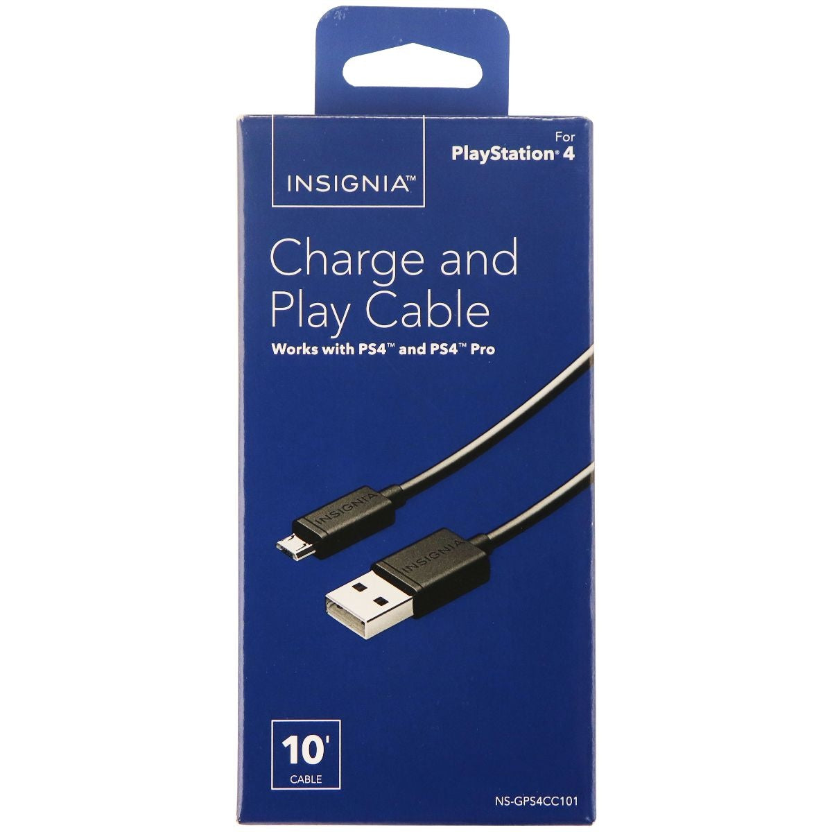 Insignia - 10ft Charge-and-Play Micro USB Cable for DUALSHOCK 4 Controllers Computer/Network - USB Cables, Hubs & Adapters Insignia - Simple Cell Bulk Wholesale Pricing - USA Seller