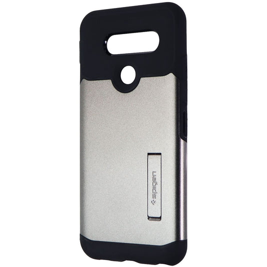 Spigen Slim Armor Series Case with Kickstand for LG Q70 - Gunmetal / Black Cell Phone - Cases, Covers & Skins Spigen - Simple Cell Bulk Wholesale Pricing - USA Seller