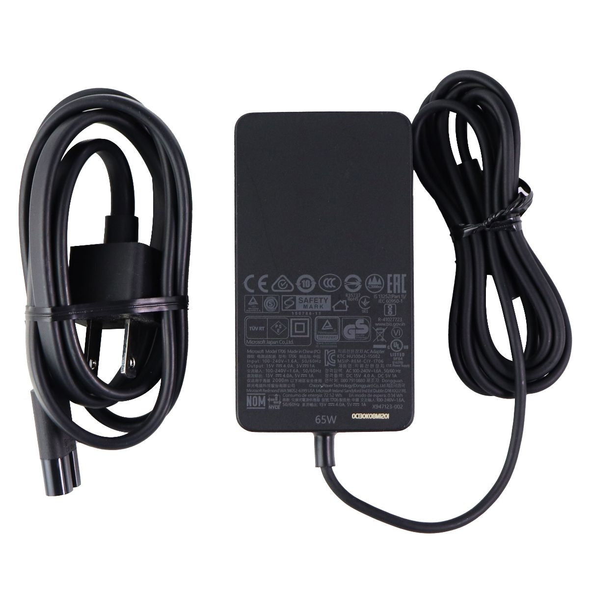 Microsoft 65-Watt Wall Charger/Power Supply for Microsoft Surface - Black (1706) Computer Accessories - Laptop Power Adapters/Chargers Microsoft    - Simple Cell Bulk Wholesale Pricing - USA Seller