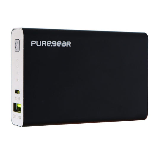 PureGear PureJuice 10,000mAh (2.4A) USB Charger with USB-C Input - Black Metal Cell Phone - Chargers & Cradles PureGear    - Simple Cell Bulk Wholesale Pricing - USA Seller