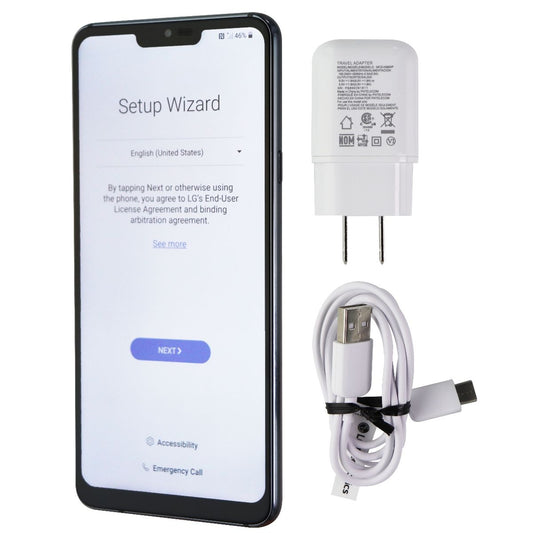 LG G7 ThinQ Smartphone (LM-G710V) - Verizon Locked - 64GB / Platinum Gray Cell Phones & Smartphones LG - Simple Cell Bulk Wholesale Pricing - USA Seller