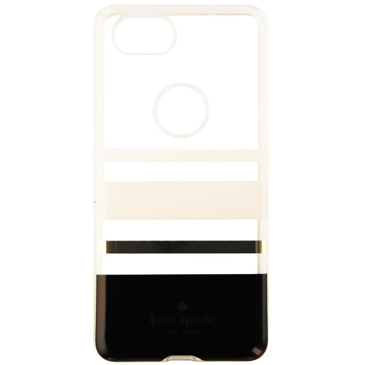 Kate Spade Flexible Hardshell Case for Google Pixel 2 - Clear/Black/White Cell Phone - Cases, Covers & Skins Kate Spade    - Simple Cell Bulk Wholesale Pricing - USA Seller