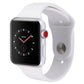 Apple Watch Series 3 (42mm) - A1861 Silver Case & White Sport Band GPS + LTE Smart Watches Apple - Simple Cell Bulk Wholesale Pricing - USA Seller
