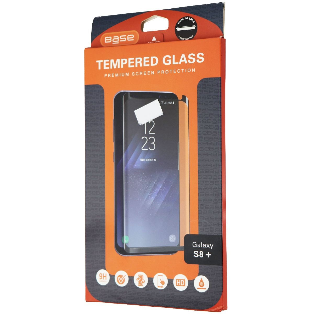 Base Premium Tempered Glass Screen Protector for Samsung Galaxy (S8+) - Clear Cell Phone - Screen Protectors Base - Simple Cell Bulk Wholesale Pricing - USA Seller