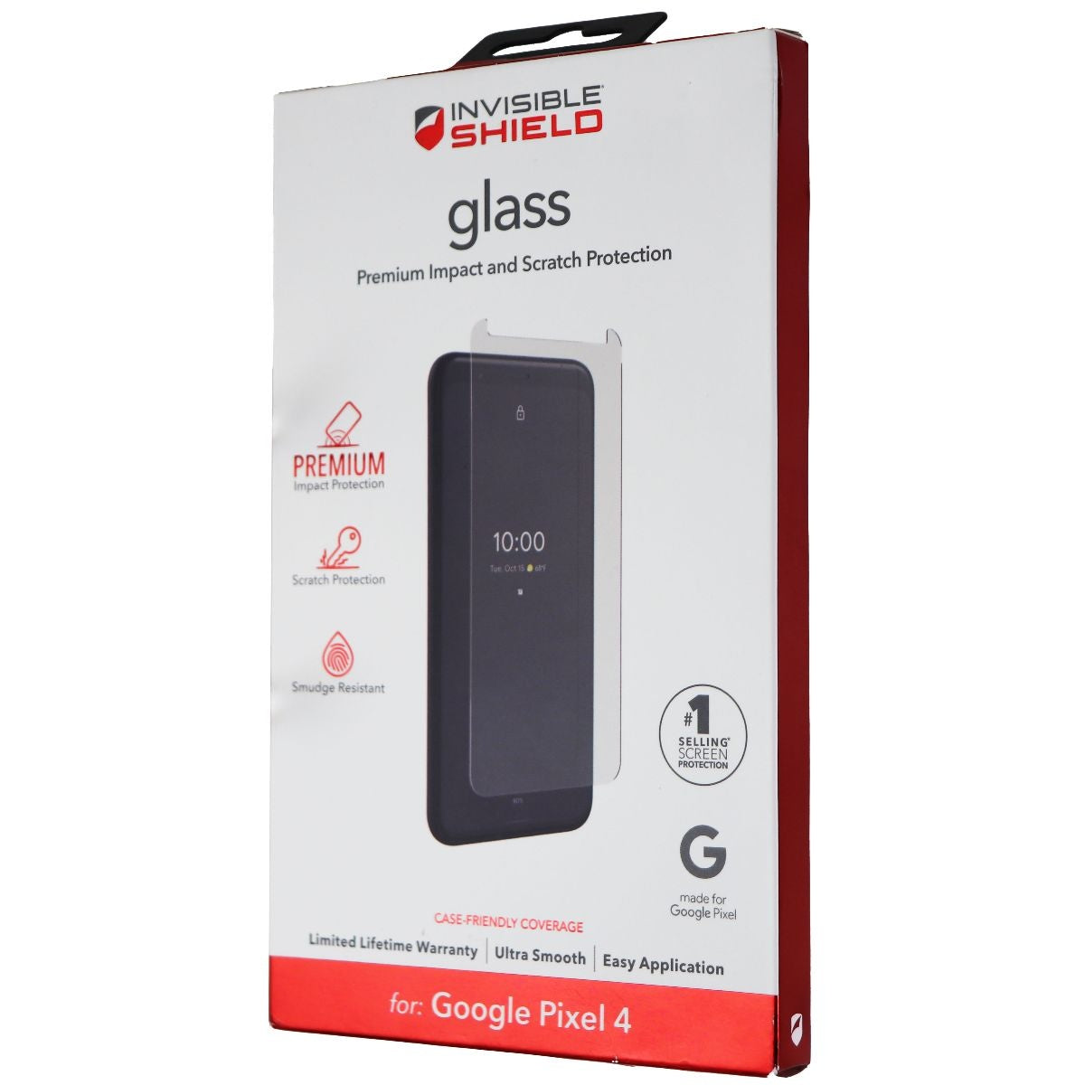 ZAGG InvisibleShield Premium Glass Screen Protector for Google Pixel 4 - Clear Cell Phone - Screen Protectors Zagg - Simple Cell Bulk Wholesale Pricing - USA Seller