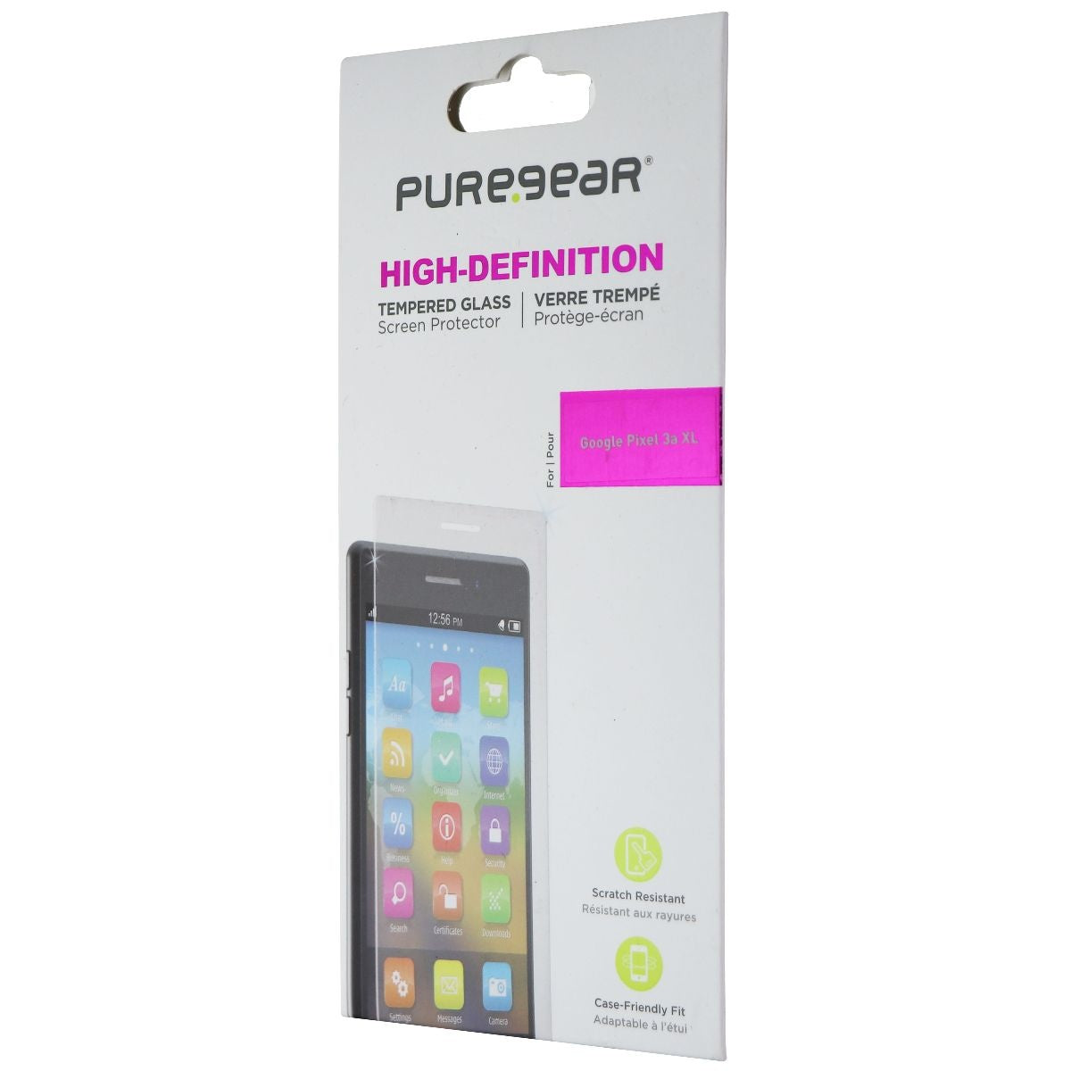 PureGear HD Tempered Glass Screen for Google Pixel 3a XL - Clear Cell Phone - Screen Protectors PureGear    - Simple Cell Bulk Wholesale Pricing - USA Seller